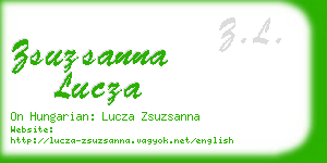 zsuzsanna lucza business card